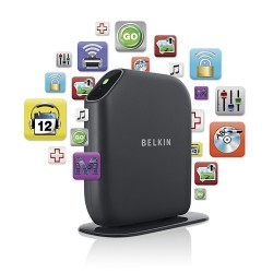 Belkin Play Max N300 DualBand ADSL2 Router Gigabit USB F7D4401sa