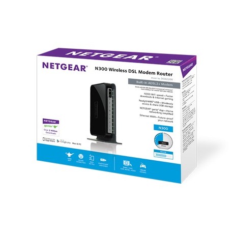 Netgear N300 WIRELESS ADSL2 AND MOD ROUTER DGN2200-100PES