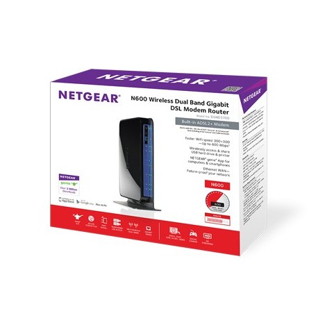 Netgear N600 ADSL MODEM ROUTER DGND3700-100PES