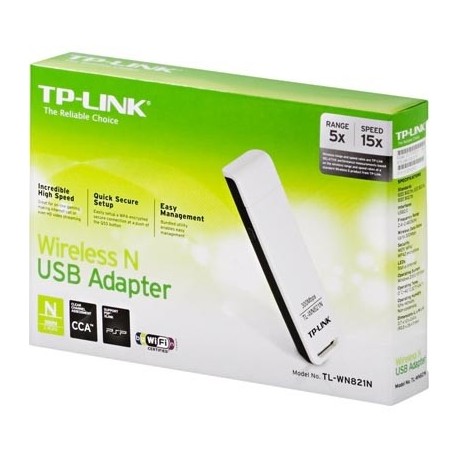 TP-LINK TL-WN821N 300 Mbps Wireless N USB Adapter 2 Antenna 