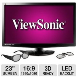 Viewsonic 23 Inch V3D231 3D LED Speaker-DVI HDMI