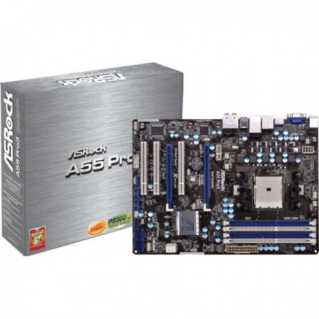 ASRock A55 PRO3 AMD A55 FCH FM1 100W Processors DDR3