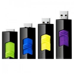 APACER Retractable USB 16GB [AH332] - Glamorous Purple