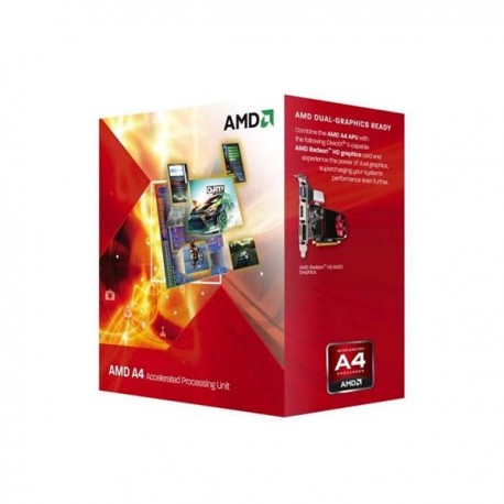 AMD A4-3300 Radeon HD6410D 2.5Ghz Cache 1MB 65W Socket FM1-AD3300OJGXBOX