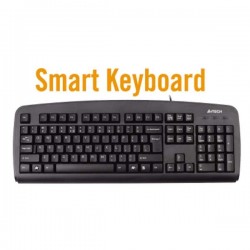 A4Tech KBS-720 KB-720 SLIM KEYBOARD PS2 BLACK