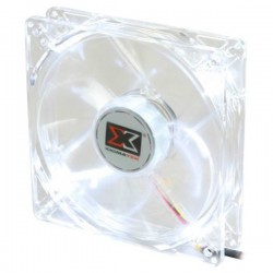 Xigmatek CLF-F1254 12CM LED Fan 3-pin Transparent Blades White LED