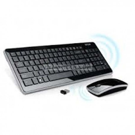 Delux DLK 1500G M125GB Wireless Slim Keyboard Mouse Combo