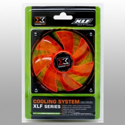 Xigmatek XLF-F1253 12CM White LED 3-pin Orange Blades
