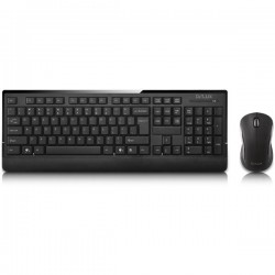 Delux DLK-6010G + M105GB Keyboard + Wireless Mouse Combo With Blue Track