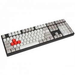 Ducky DK9008G2Pro-RUSPHU DYE SUBLIMATED VERSION Red / English / PBT / Dye-Sublimated / gray&white color