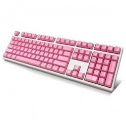 Ducky DK9008S2-BUSALPWW1 Shine II Collector Edition 108keys, Brown switch, White base, Pink keycaps, White LED