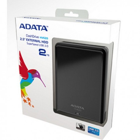 Adata AHV620-2TU3-CBK HV620 2TB USB 3.0 Hardisk External