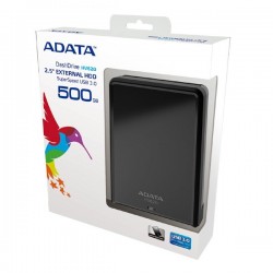 Adata AHV620-500GU3-CBK HV620 500GB USB 3.0 Hardisk External