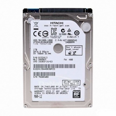 Hitachi 5K1000 2.5' 1TB SATA3 8MB 5400RPM Hardisk