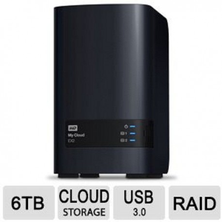 WD WDBCTL0040HWT-NESN My Cloud EX2 6TB