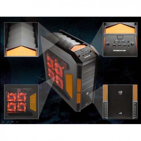 Aerocool Xpredator Evil Black-Black/Orange Casing