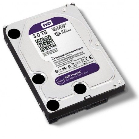 WDC WD30PURX Purple 3TB For CCTV 24 Hours