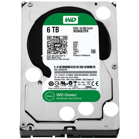 WDC WD60EZRX 6TB SATA3 64MB Green Power