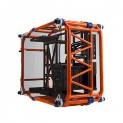 In Win D-FRAME Orange Aluminum ATX Desktop Casing