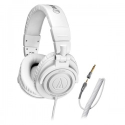 Audio Technica ATH M50CWH , Monitoring Headsets , White