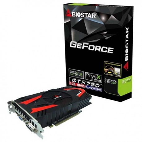 Biostar Geforce GTX 750 1GB DDR5 128 Bit - DVI + VGA + HDMI VGA