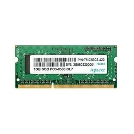 Apacer SO-DIMM DDR3 PC8500 1066Mhz 1GB Memory