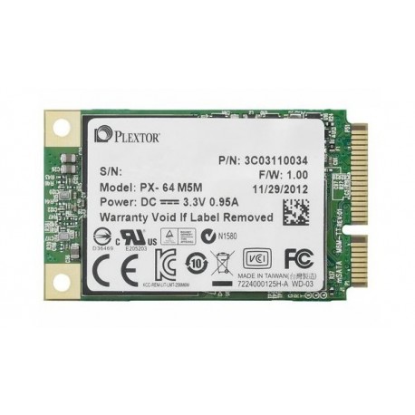 Plextor PX-64M5M M5M 64GB SSD Msata MLC Internal