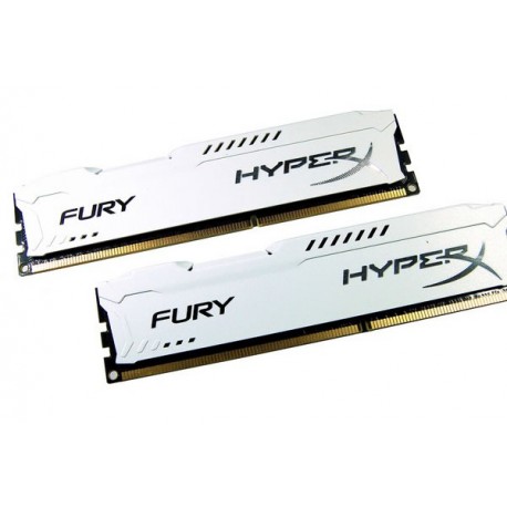 Kingston Hyper X Fury DDR3 PC15000 16GB - HX318C10FWK2/16 (Dual Channel Kit 8GB x 2) (White Heatspreader) Memory