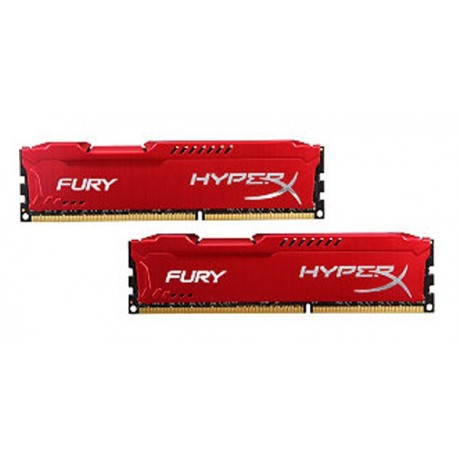 Kingston Hyper X Fury DDR3 PC15000 16GB - HX318C10FRK2/16 (Dual Channel Kit 8GB x 2) (Red Heatspreader) Memory