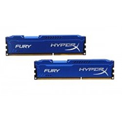 Kingston Hyper X Fury DDR3 PC15000 8GB - HX318C10FK2/8 (Dual Channel Kit 4GB x 2) (Blue Heatspreader) Memory