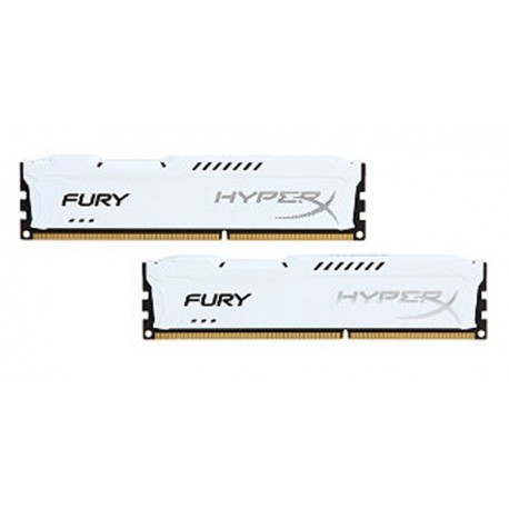 Kingston Hyper X Fury DDR3 PC15000 8GB - HX318C10FWK2/8 (Dual Channel Kit 4GB x 2) (White Heatspreader) Memory