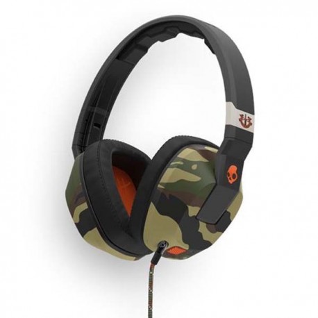 SkullCandy S6SCGY-366 CRUSHER OVER-EAR W/MIC 1 Camo/Slate/Orange