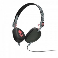 SkullCandy S5AVFM-353 NAVIGATOR ON-EAR W/MIC 3 ELEPHANT GRAY/GRAY/HOT RED