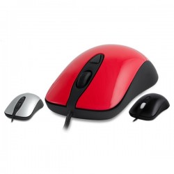 SteelSeries Kinzu V2 mouse (retail) Pro Edition Glossy (Black/Silver/Red)