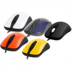 SteelSeries Kinzu V2 mouse (retail) Rubberized (Black/White/Yellow/Blue/Orange)