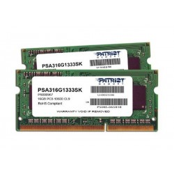 Patriot SO-DIMM DDR3 PC12800 16GB Dual Channel (2x8GB) - PSA3 16G 1600 SK Memory
