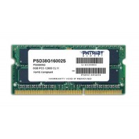 Patriot SO-DIMM DDR3 PC12800 8GB - PV3 8G 160 LC9S (1x8GB) Memory