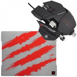 Mad Catz R.A.T.7 (Red, Gloss Black, Matte Black) + G.L.I.D.E.5 Gaming Surface
