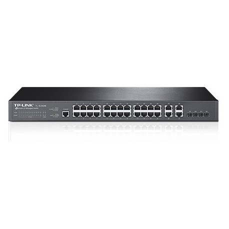 TP-LINK TL-SL5428E 24-Port 10/100Mbps + 4-Port Gigabit L2 Managed Switch