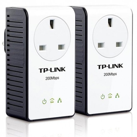 TP-LINK TL-PA251KIT AV200+ Powerline Starter Kit with AC Pass Through