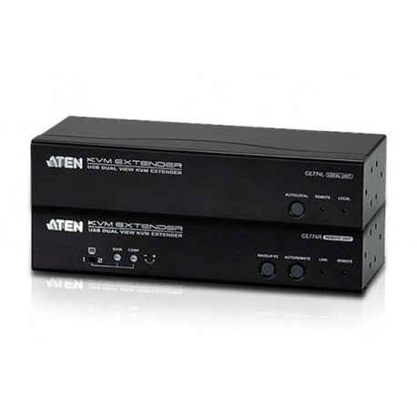 Aten CE774 USB Dual View KVM Extender