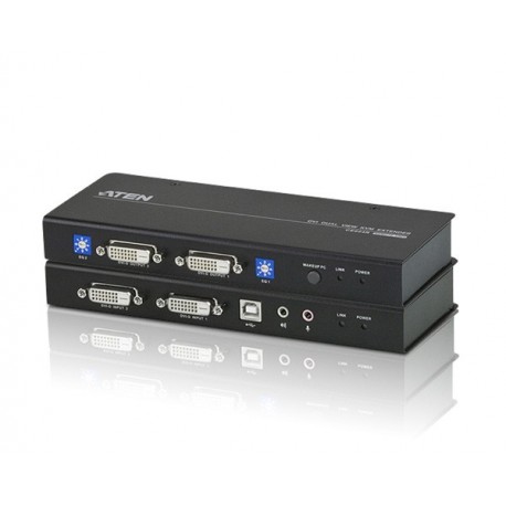 Aten CE604 DVI Dual View KVM Extender