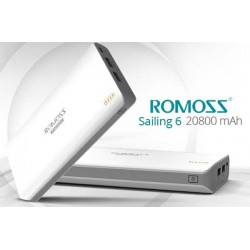 Romoss Sailing 6 20800mAh Dual Output Power Bank (White)