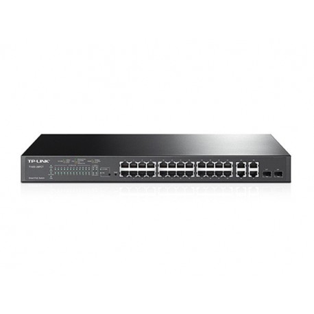 TP-Link T1500-28PCT (TL-SL2428P) 24-Port 10/100Mbps + 4-Port Gigabit Smart PoE+ Switch