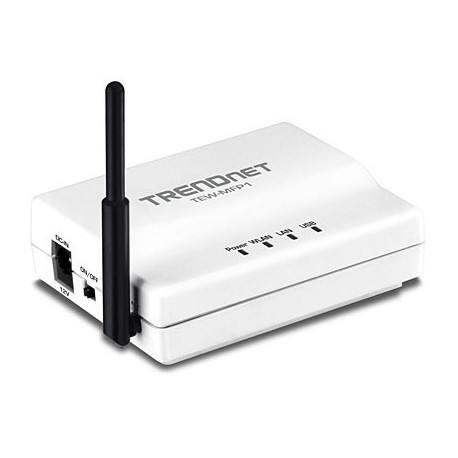 TRENDNET TEW-MFP1 1-Port Wireless N Multi-Function USB Print Server