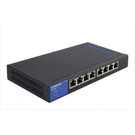 Linksys LGS108P 8-Port Business Desktop Gigabit PoE+ Switch  Unmanaged Switches