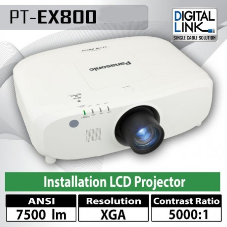 Panasonic PT-EX800 Proyektor XGA 7500 Ansi Lumens LCD Technology