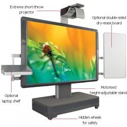 Promethean Fixed System 378 Pro Interactive Whiteboard with DLP Projector 