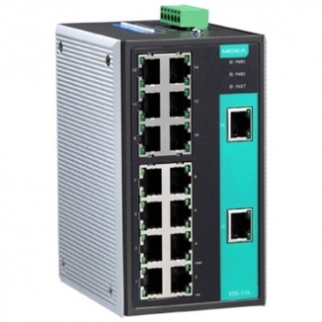 Moxa EDS-316 16-port unmanaged Ethernet switches