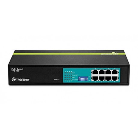 Trendnet TPE-T80 8-Port 30 Watt 10/100Mbps PoE+ Switch